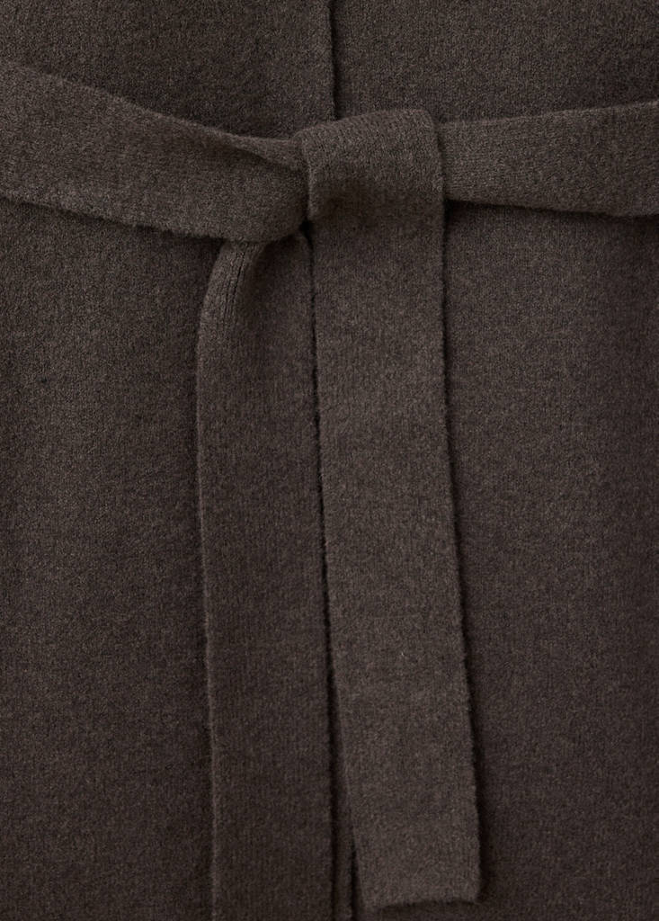 Long knitted robe — Chocolate