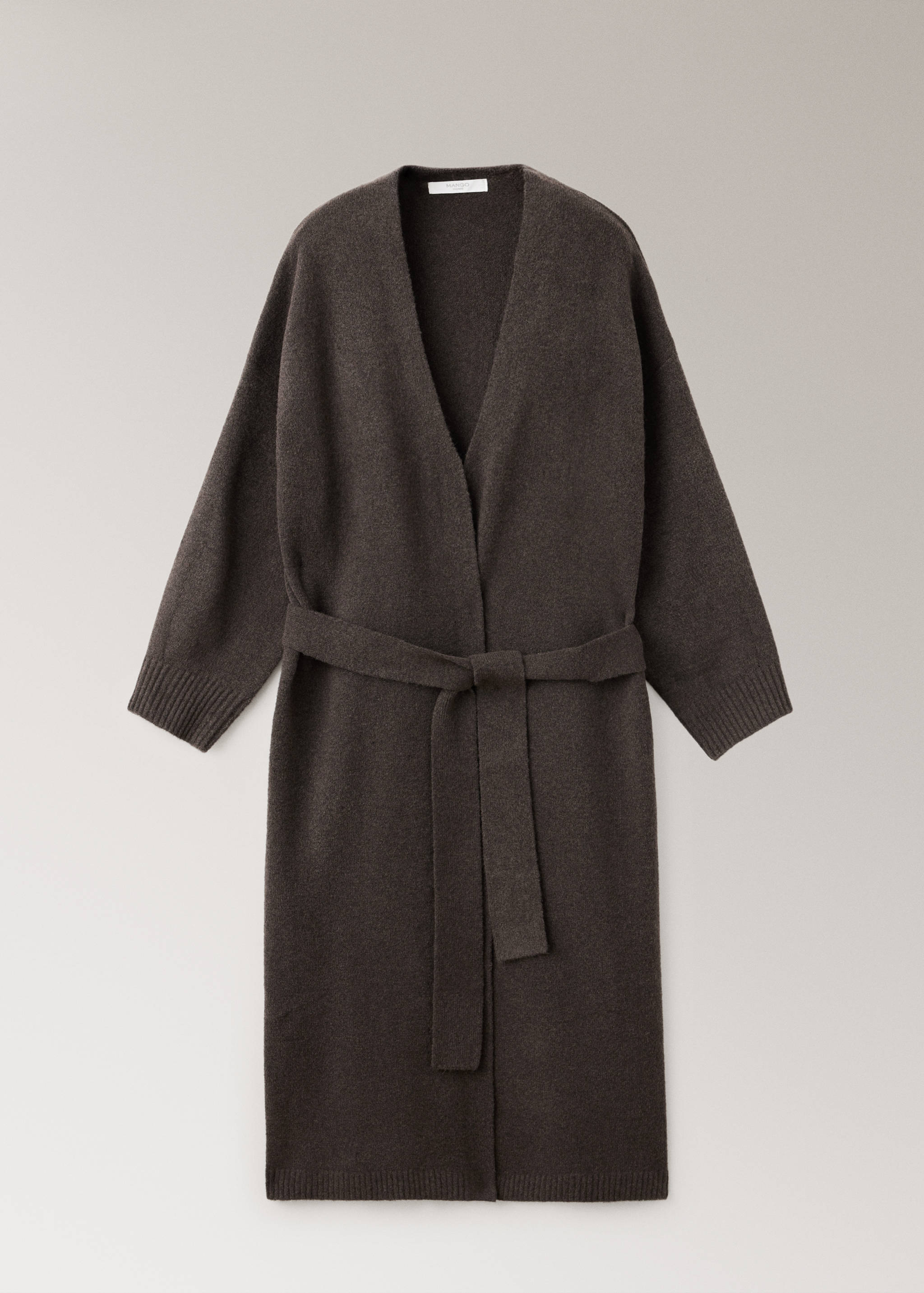 Robe de chambre longue en tricot - Article sans modèle