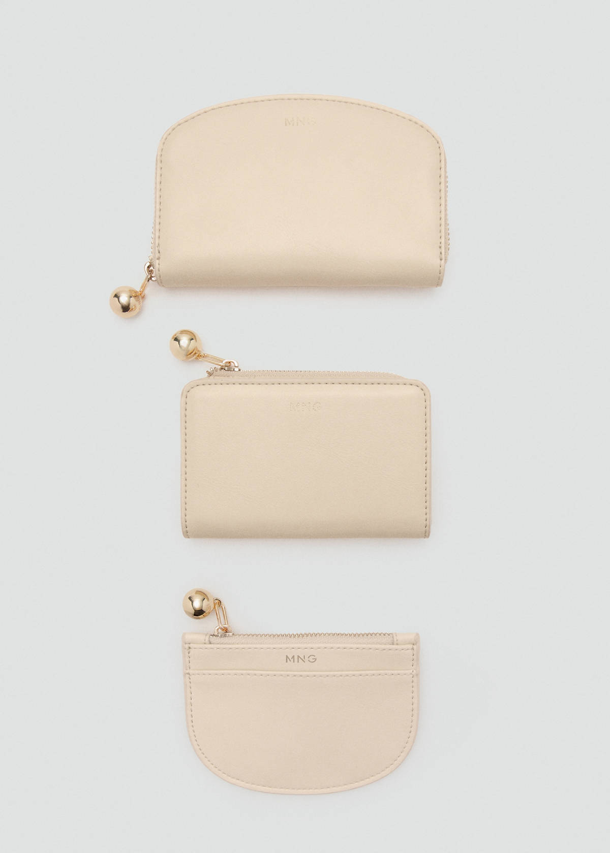 Mini-bead small purse — Pastel Yellow