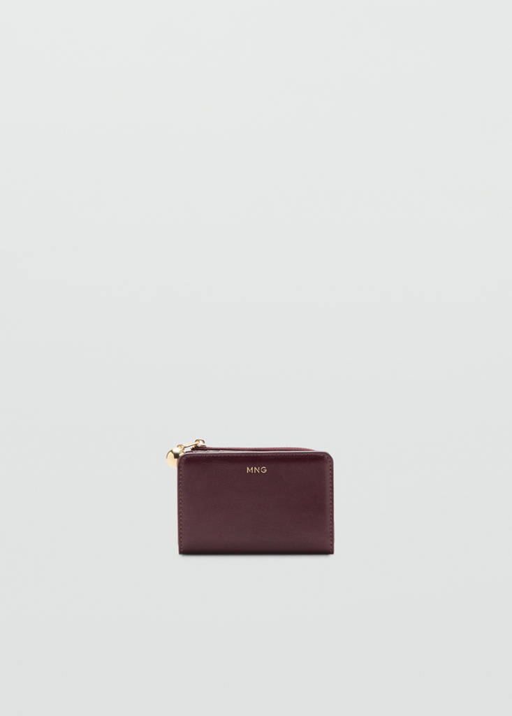 Mini-bead small purse — Burgundy
