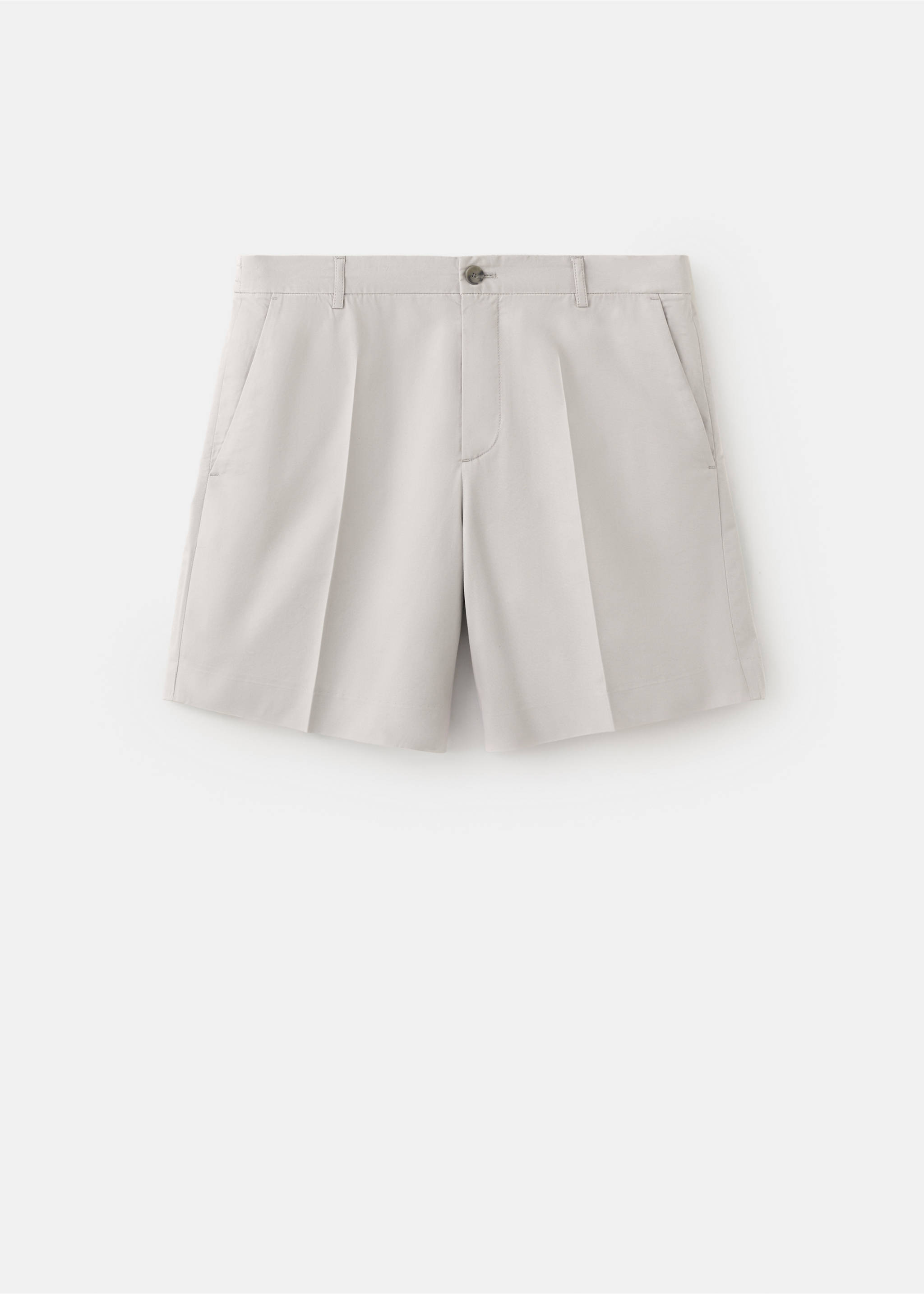Bermudes slim fit cotó lyocell - Article sense model, Gris gel. Ref: 37081448-00.