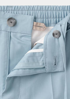 Slim fit cotton lyocell bermuda shorts — Aqua Green 9