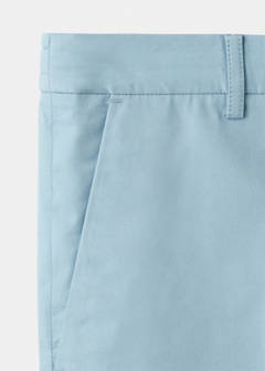 Slim fit cotton lyocell bermuda shorts — Aqua Green 10