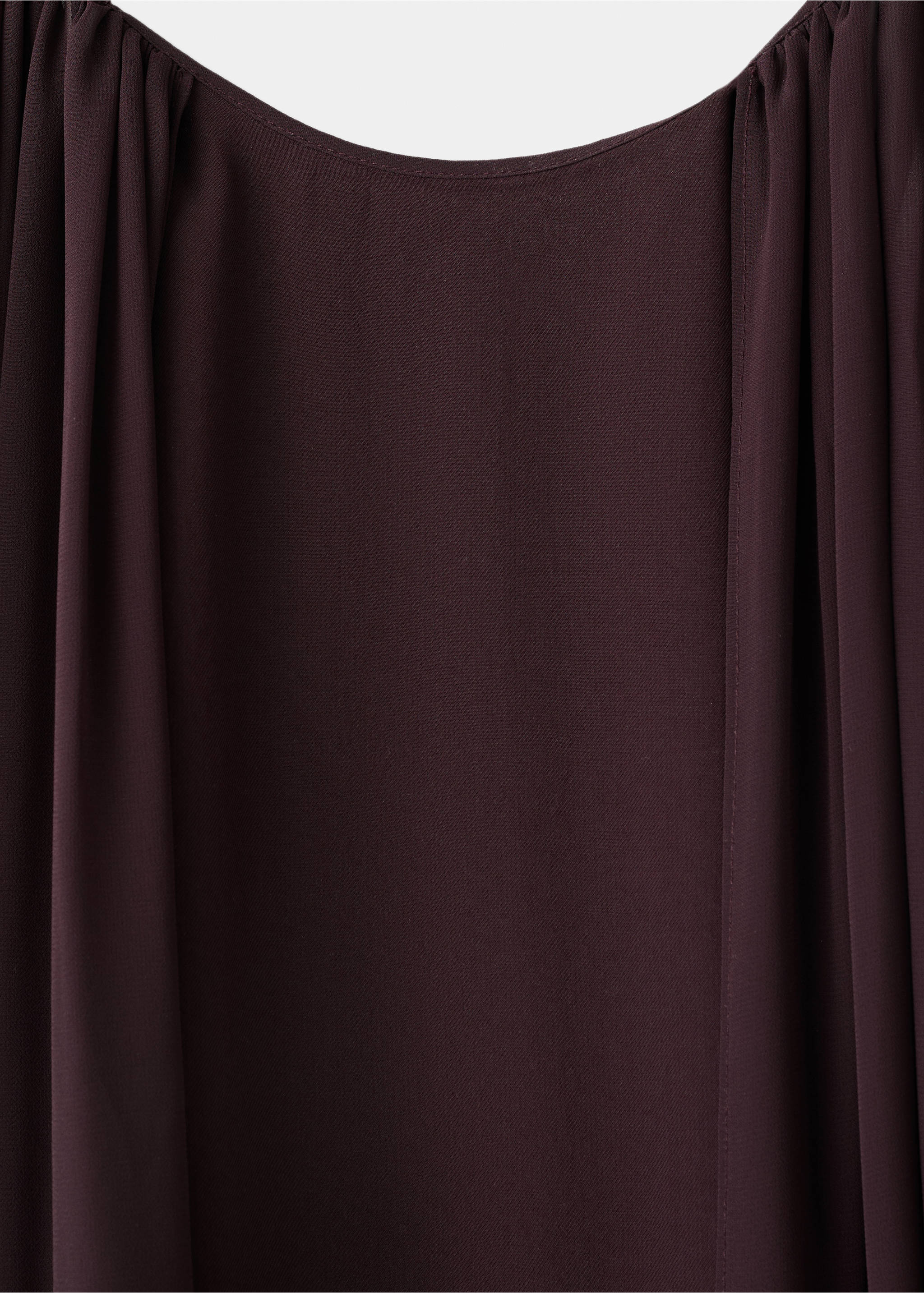 Long sleeve jumpsuit with openings - Details of the article 8, Chocolate. Ref: 37081450-00.