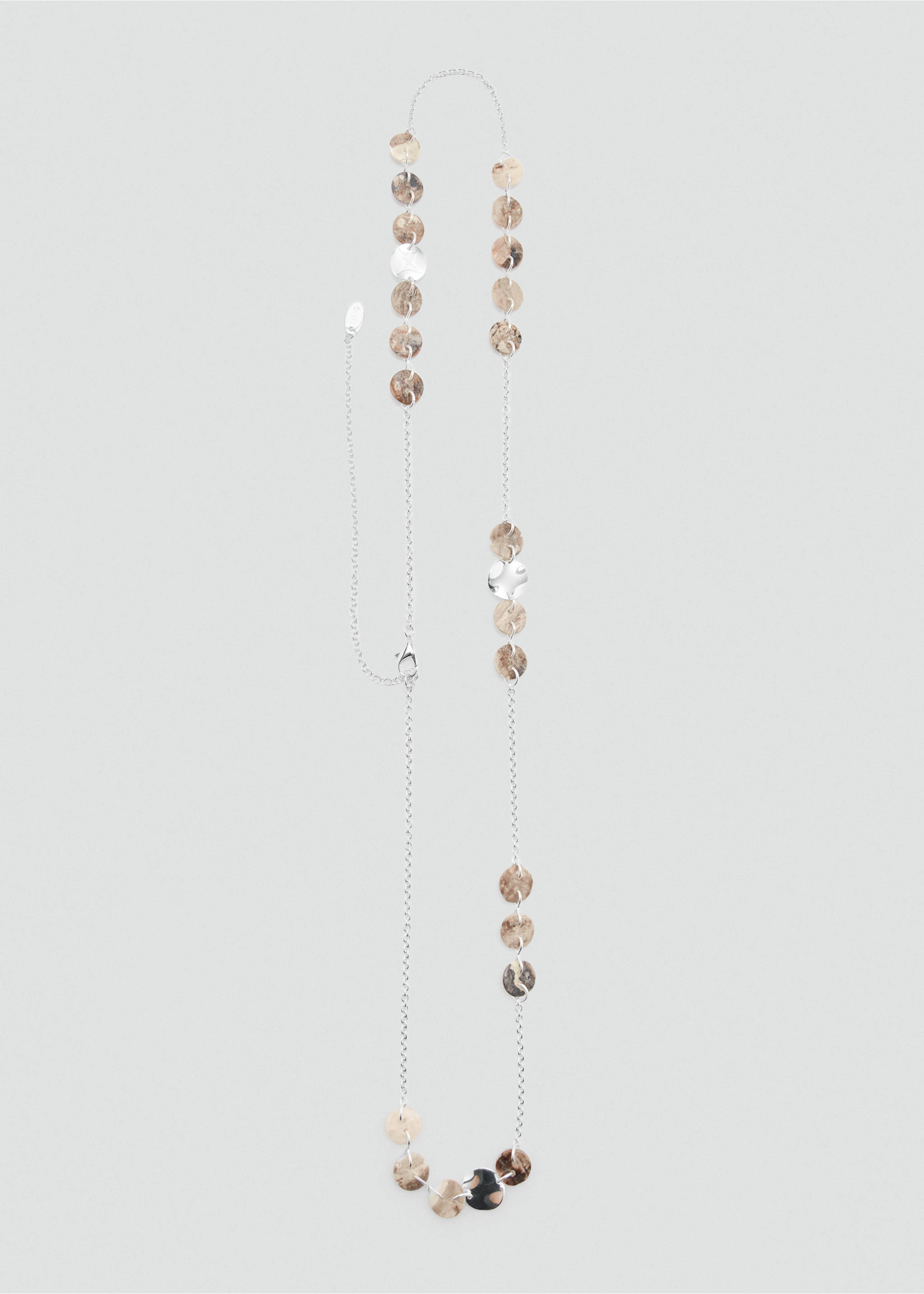 Chain seashell belt - Details of the article 2, Silver. Ref: 37081453-00.