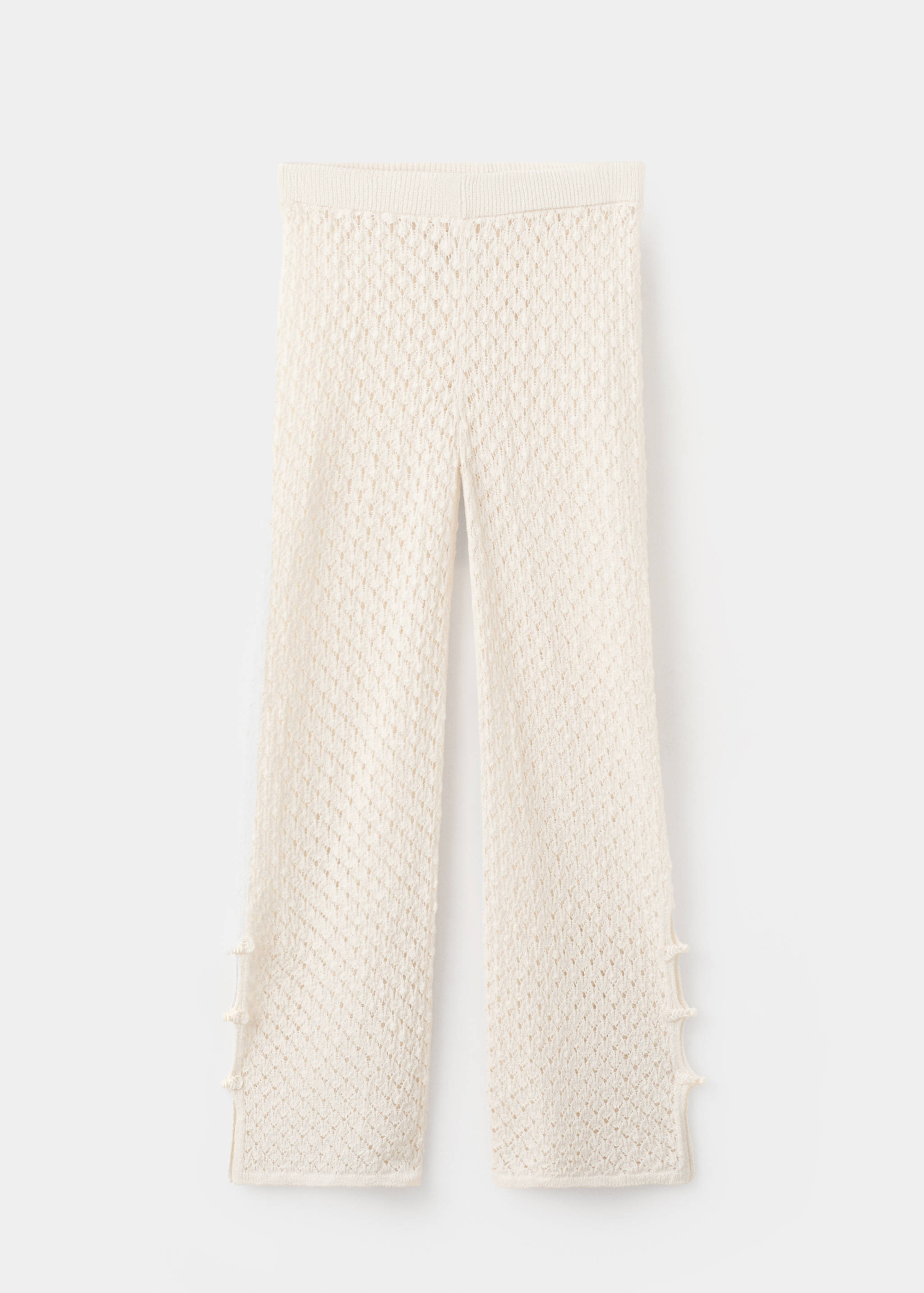Openwork knitted trousers - Article without model