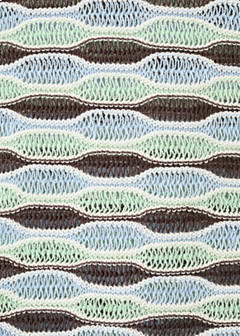 Wavy stripe knit top — Sky Blue 9
