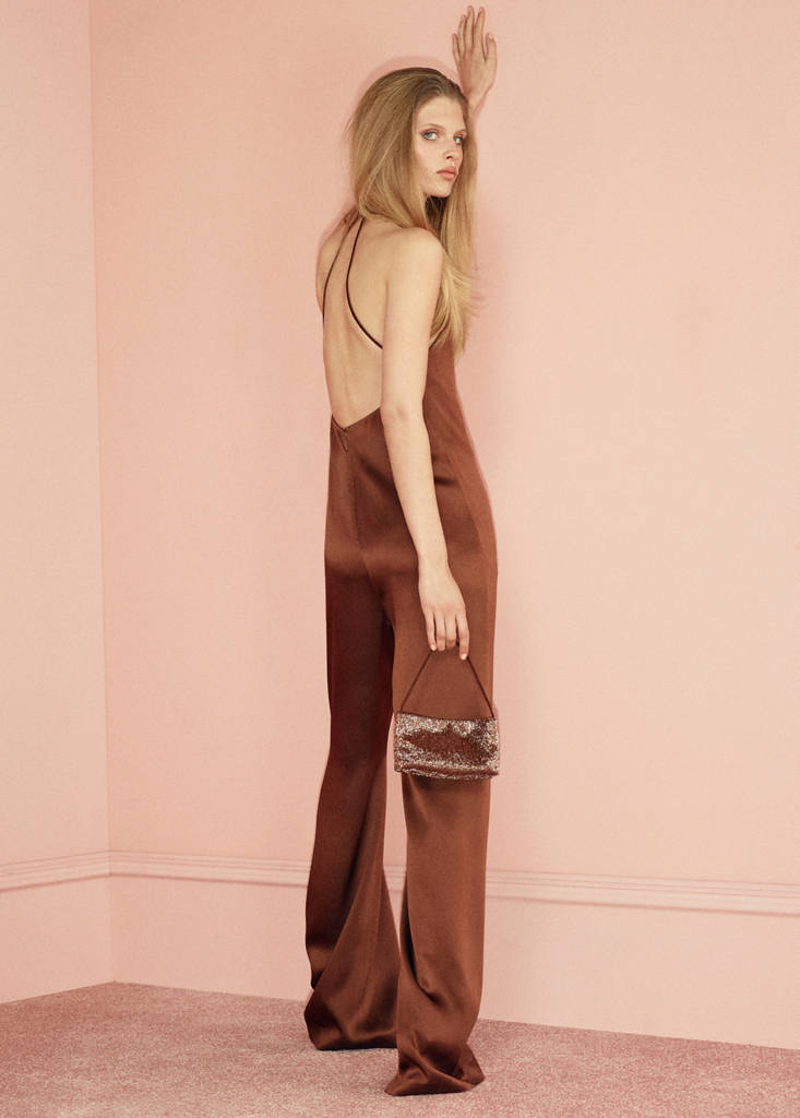 Wrap neckline satin jumpsuit - Women | MANGO United Kingdom