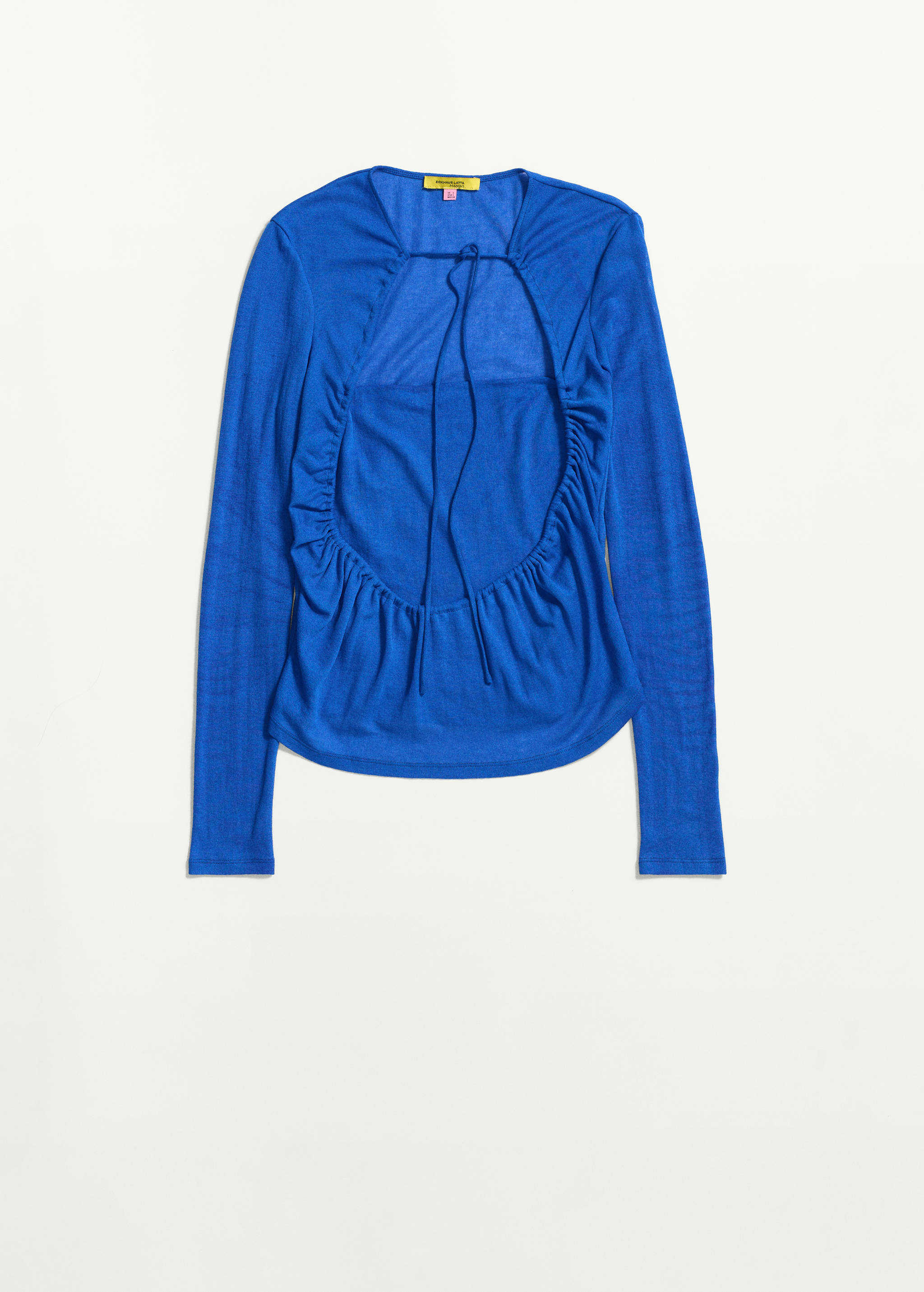 Ruched split overlay top - Article without model