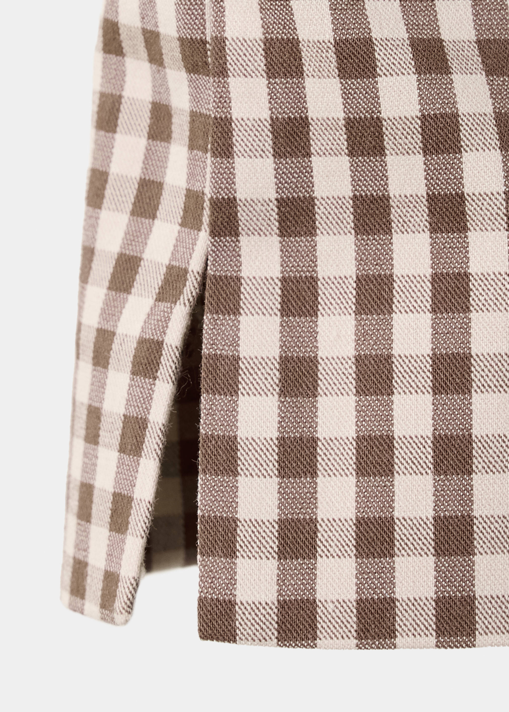 Gingham check capri trousers - Details of the article 0