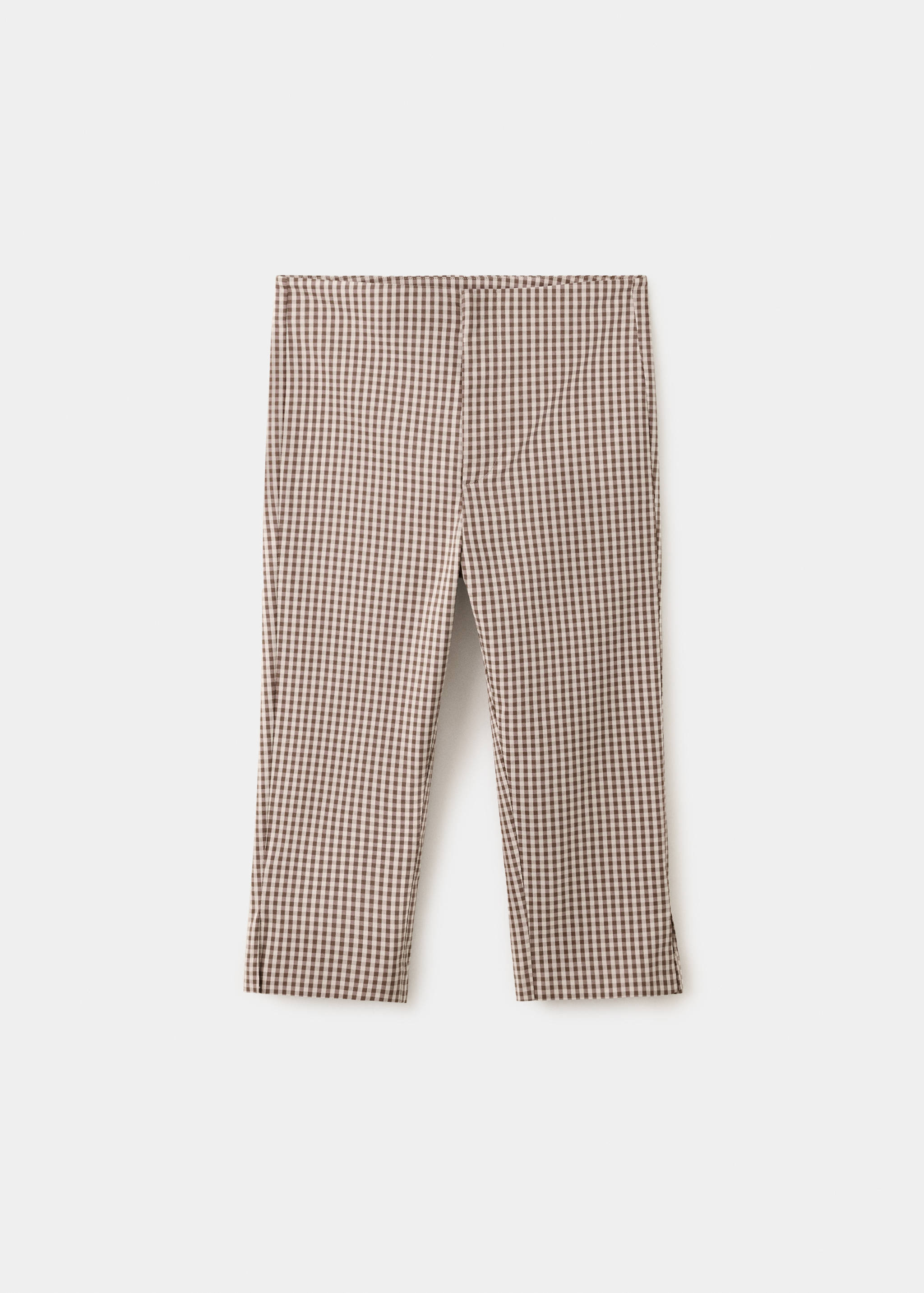Gingham check capri trousers - Article without model