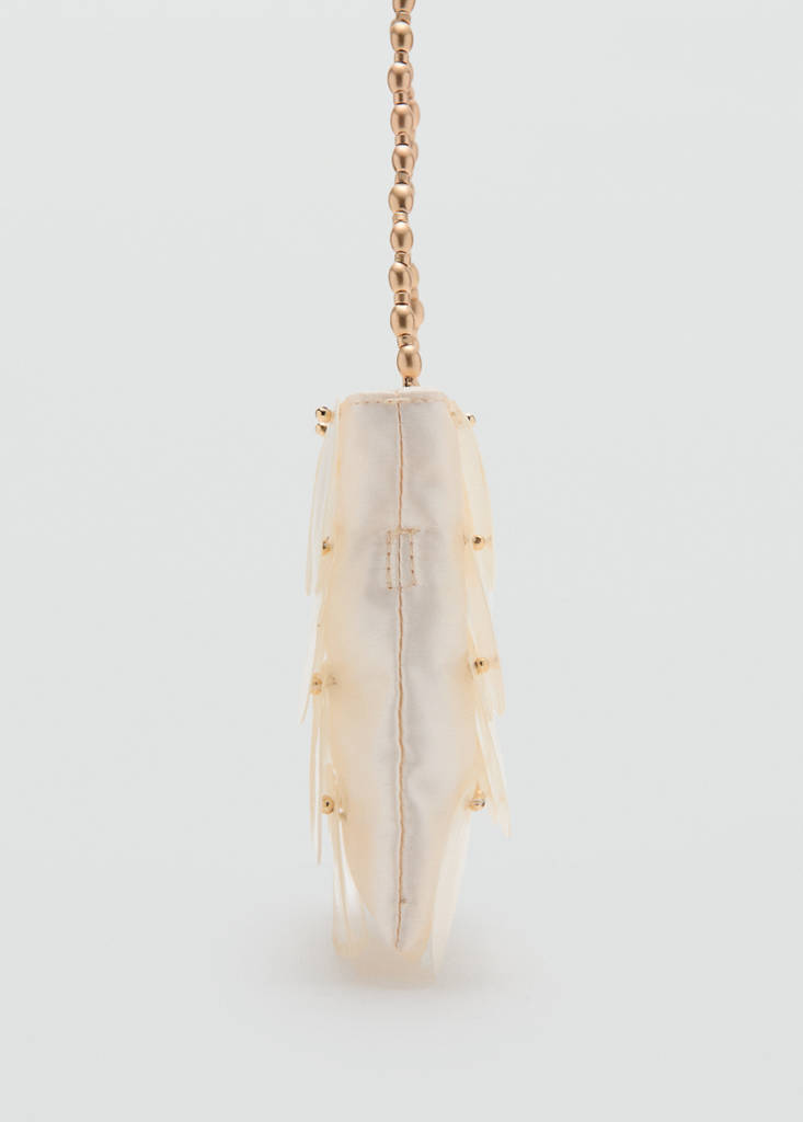 Shell clutch bag — Ivory White