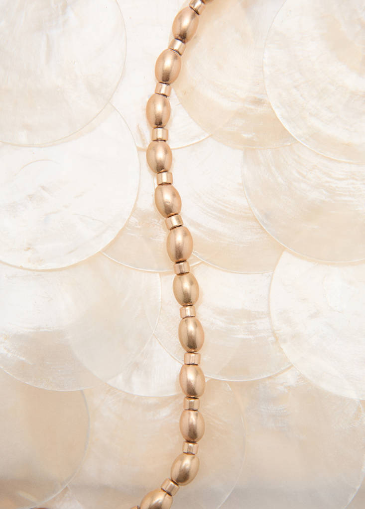 Shell clutch bag — Ivory White