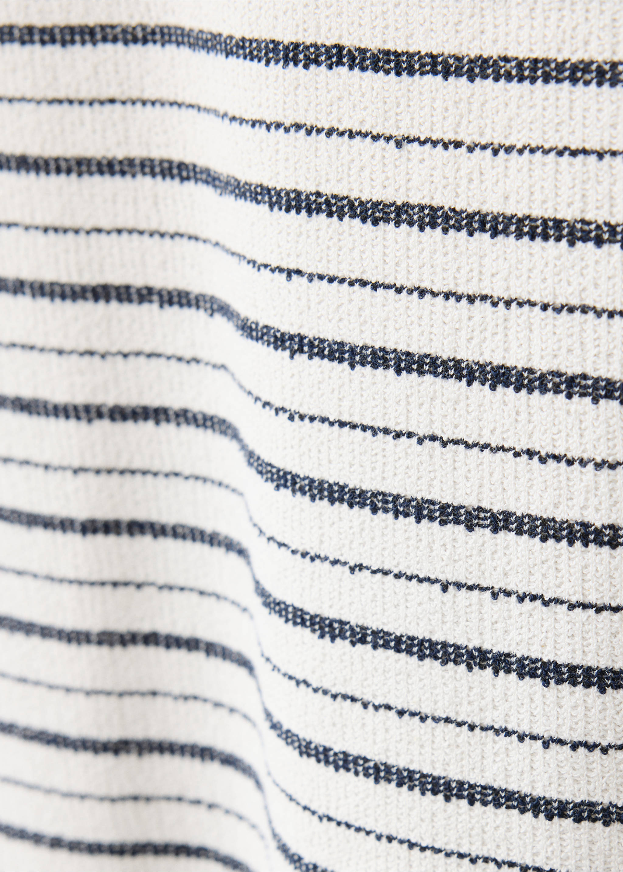Regular fit cotton striped polo - Details of the article 0, Off White. Ref: 37081462-00.