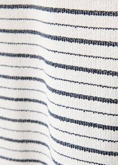 Textured striped cotton blend polo — Off White 8