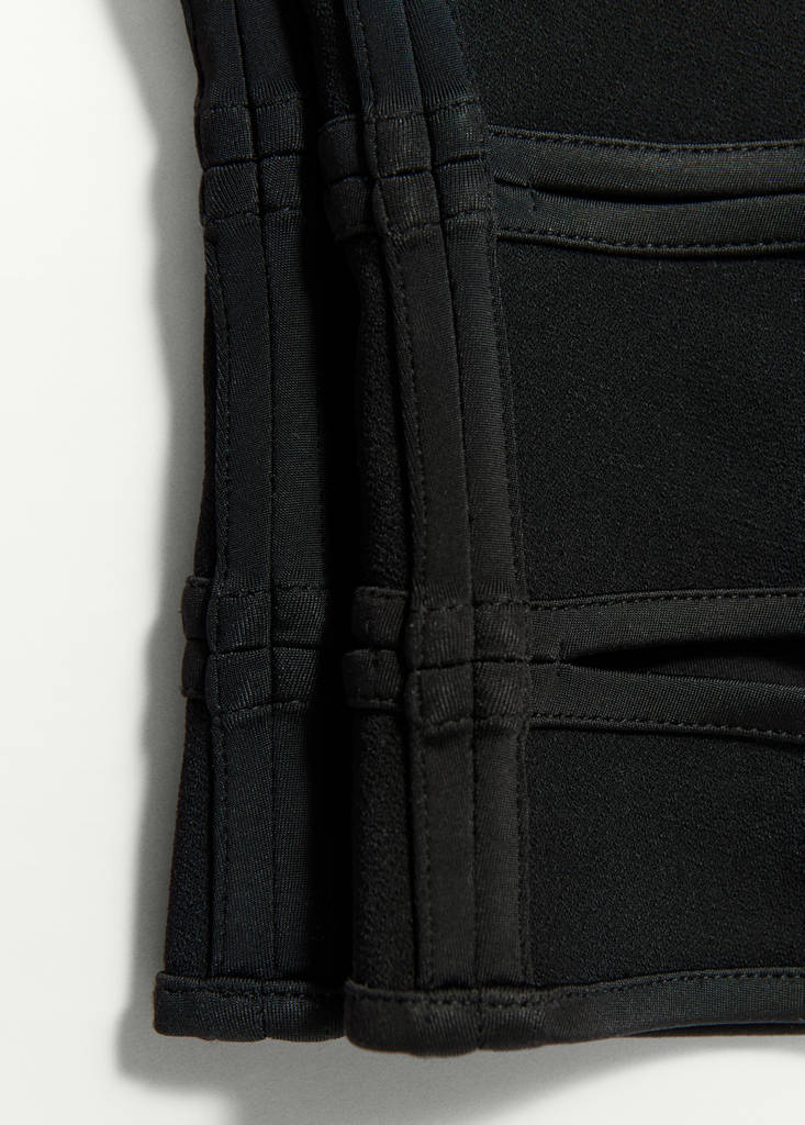 Strappy top with cut-outs — Black