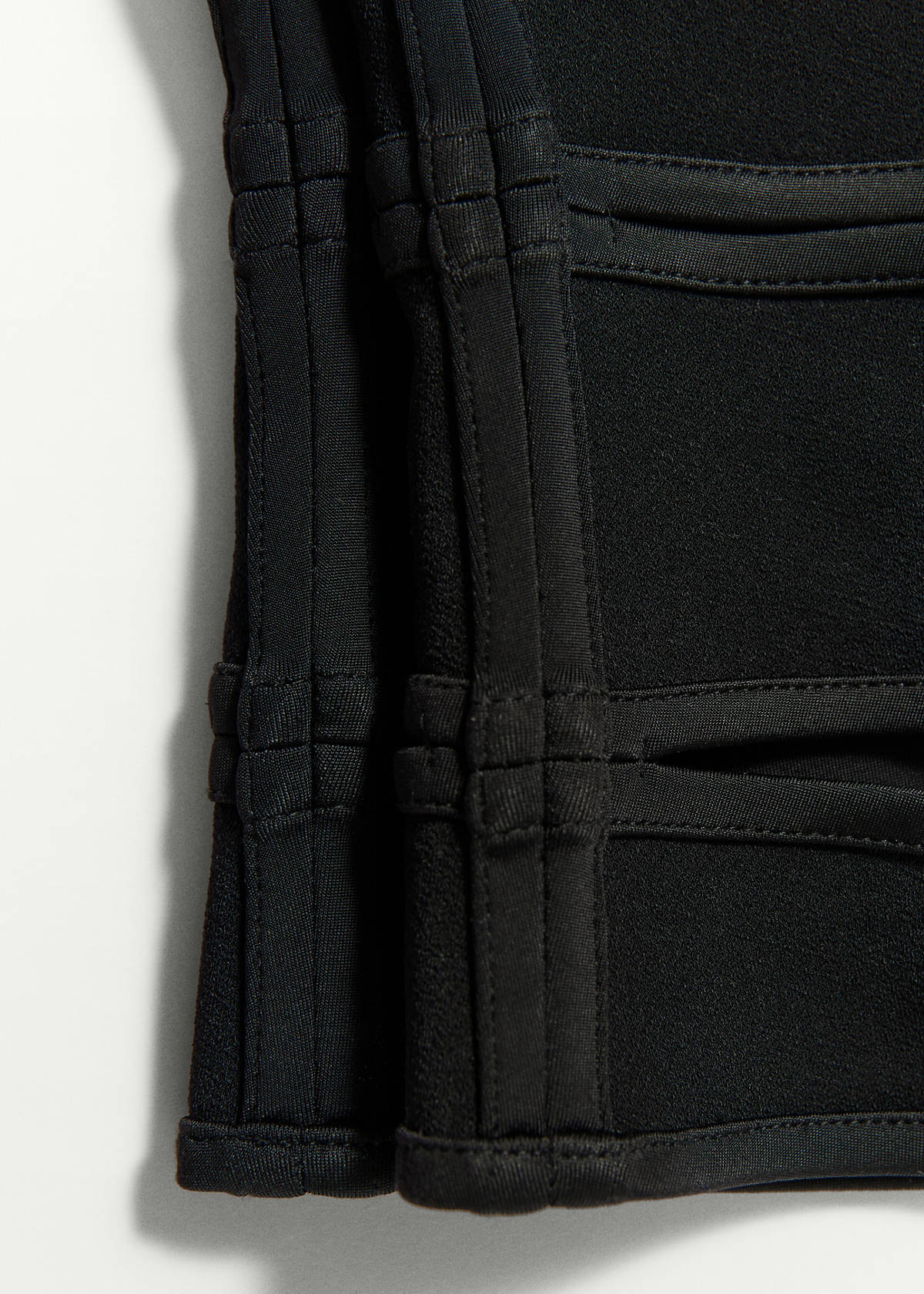 Strappy top with cut-outs — Black