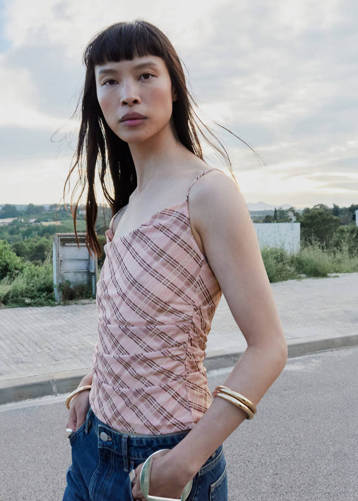 Fitted printed top