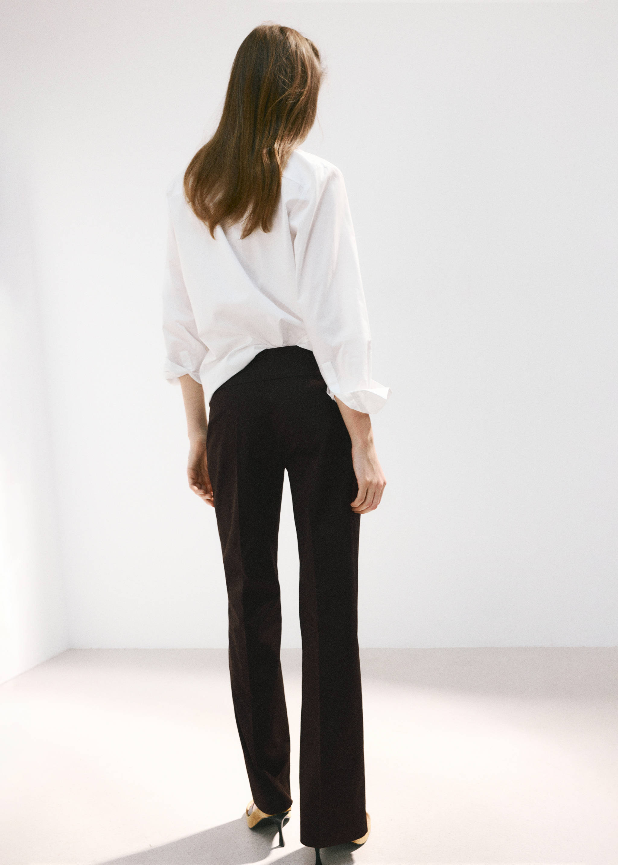 Belt straight-fit trousers - Reverse of the article