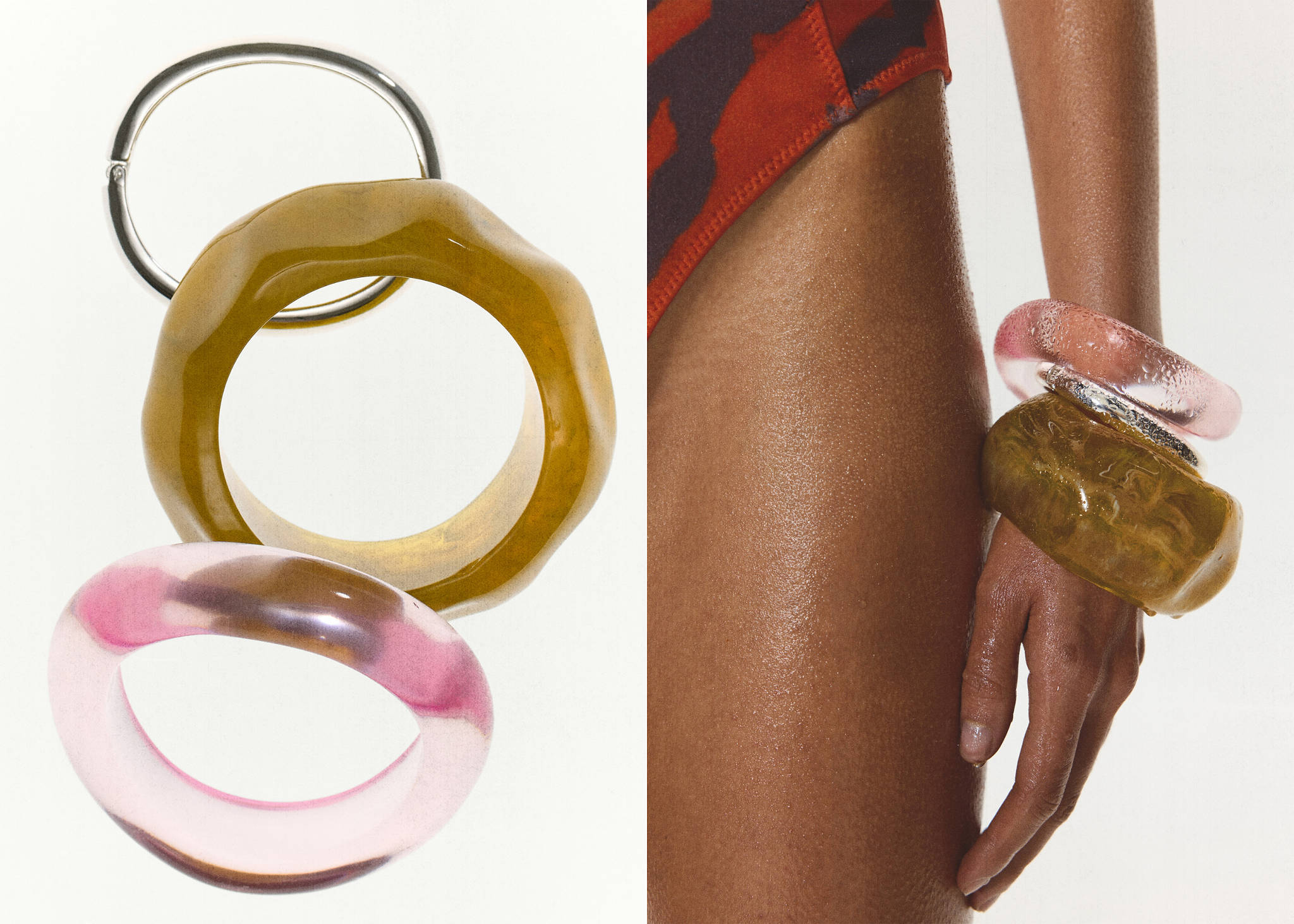 3-pack armband med oregelbunden design - Panoramabild
