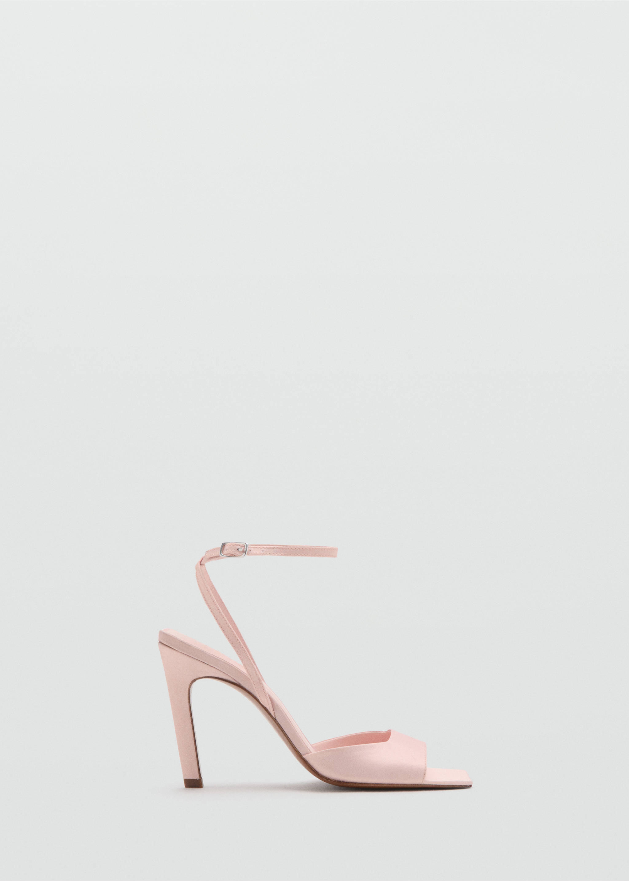 Sandales cuir talon - Article sans modèle, Rose pastel. Ref: 37081469-00.