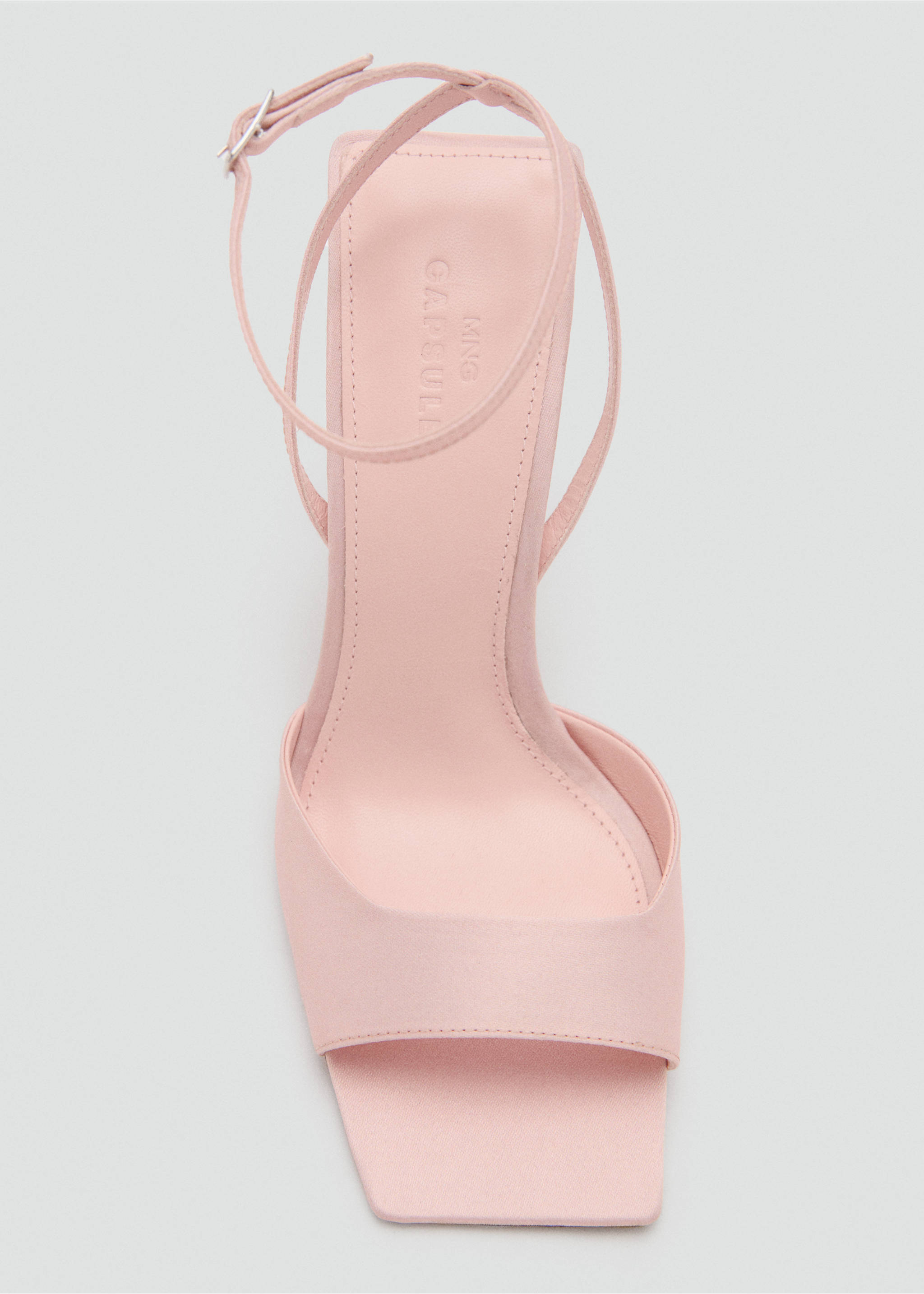 Sandales cuir talon - Détail de l'article 3, Rose pastel. Ref: 37081469-00.