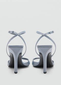 Satin high-heeled sandal — Grey 4