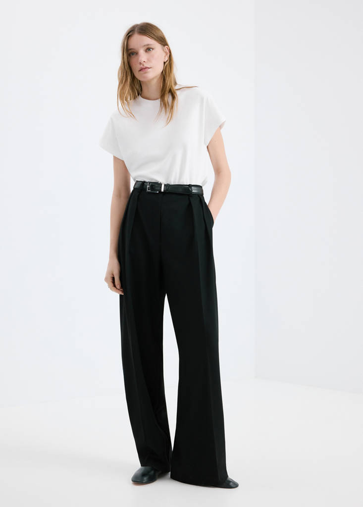 Short-sleeved cotton t-shirt — White