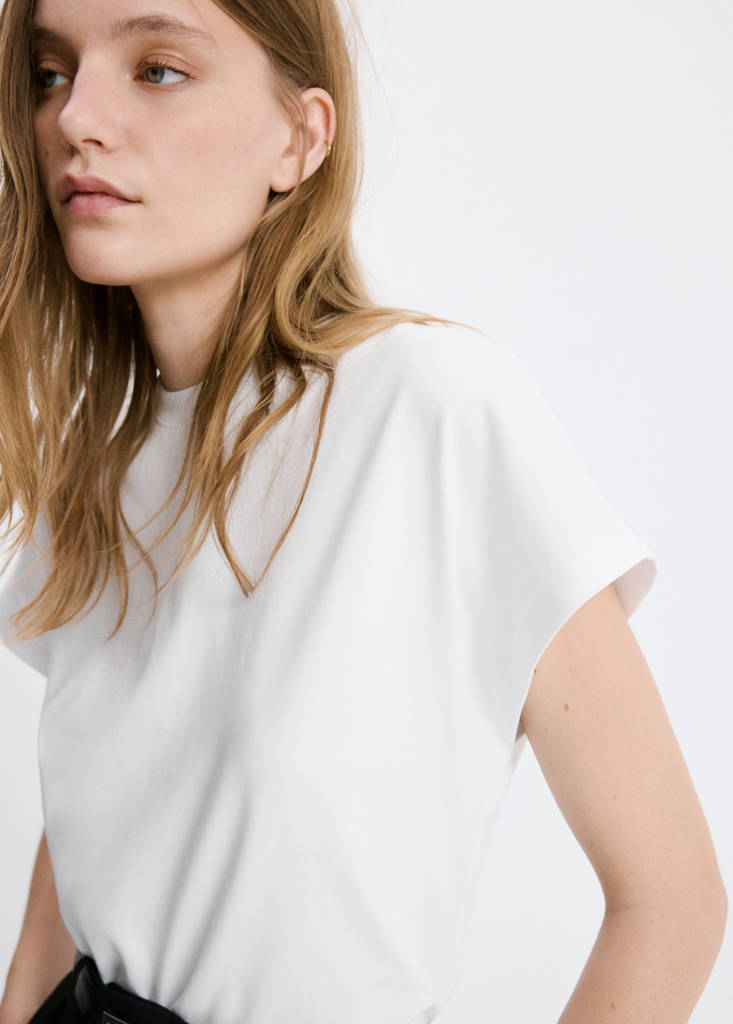Short-sleeved cotton t-shirt — White