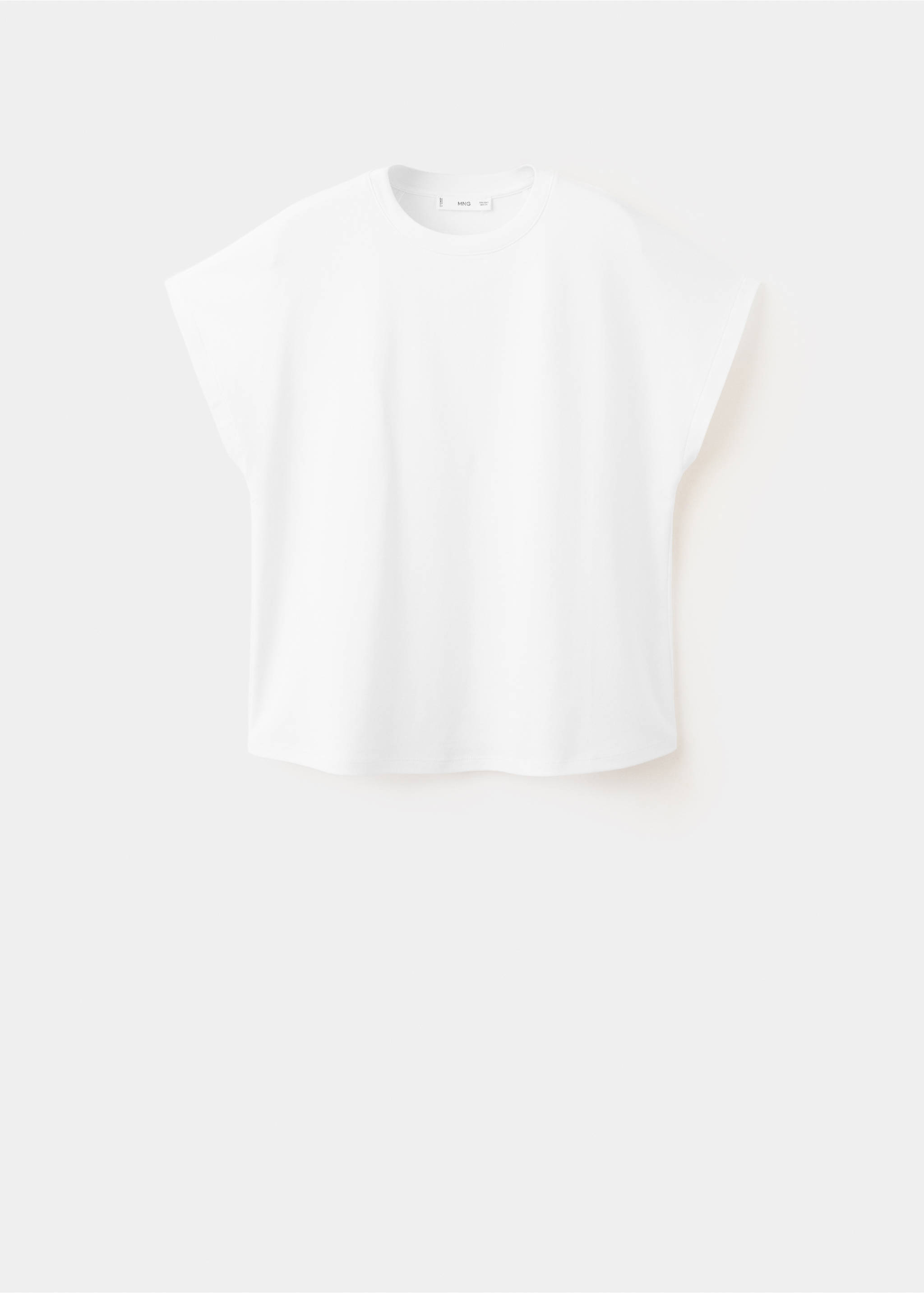 Short-sleeved cotton t-shirt - Article without model, White. Ref: 37081471-00.
