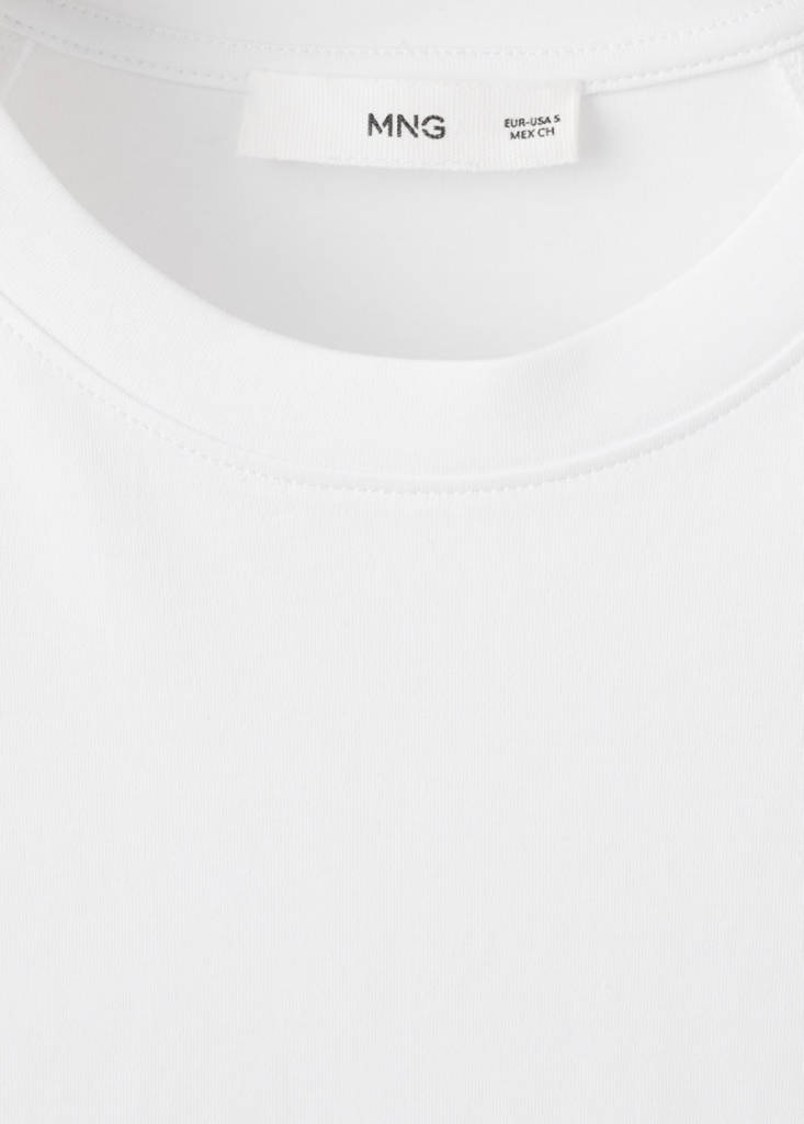 Short-sleeved cotton t-shirt — White