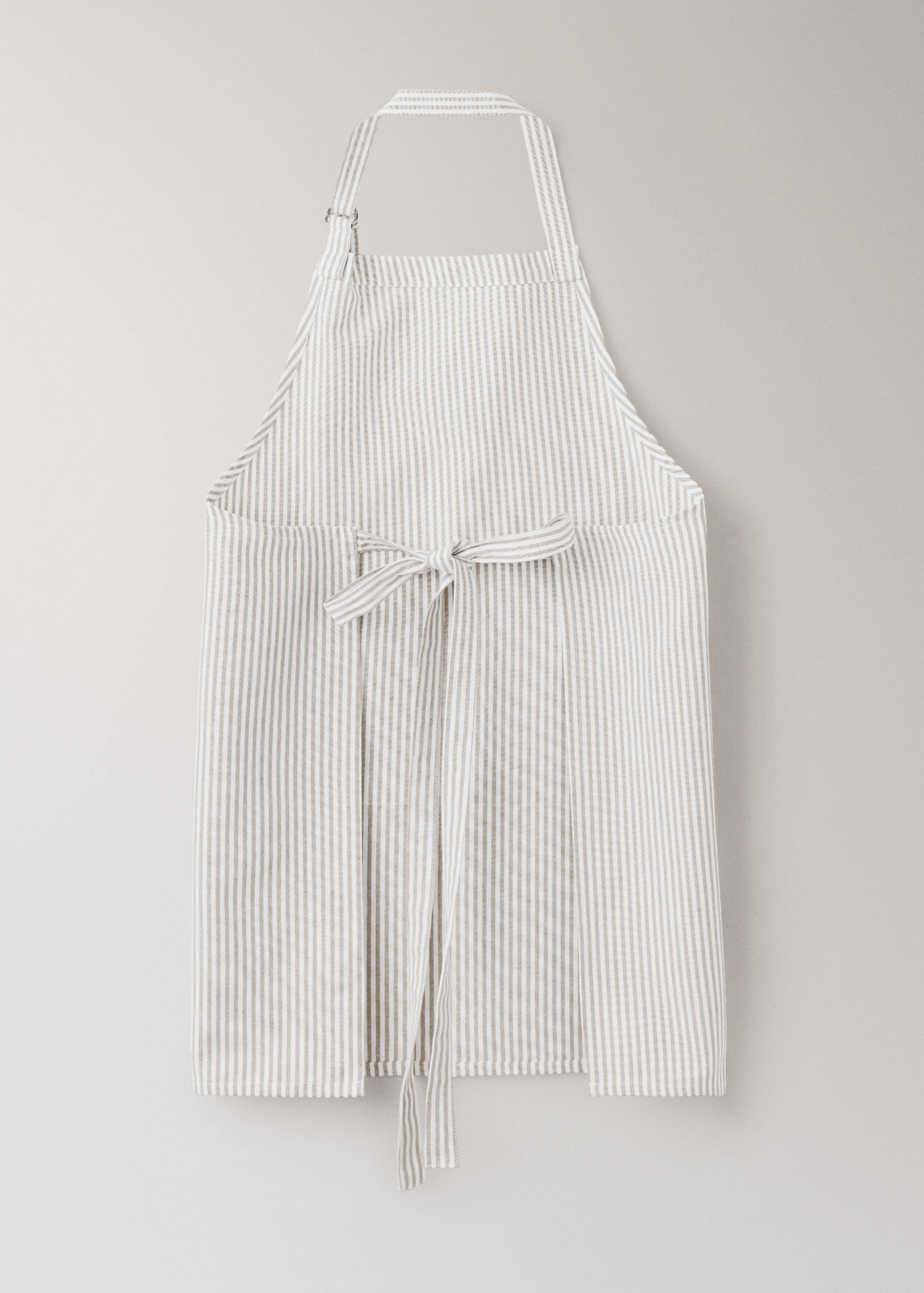Cotton striped apron - Details of the article 1