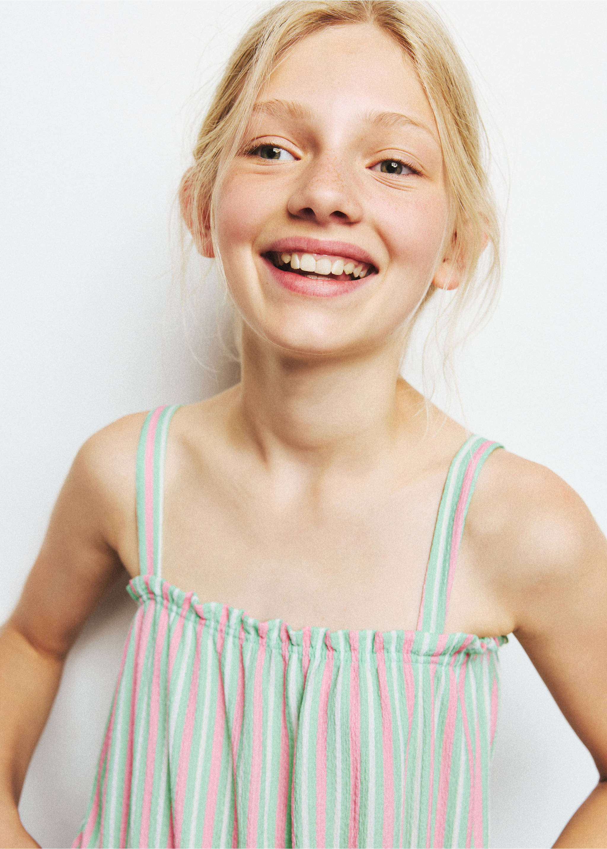 Combined stripe top - Medium plane, Pink. Ref: 37081473-00.