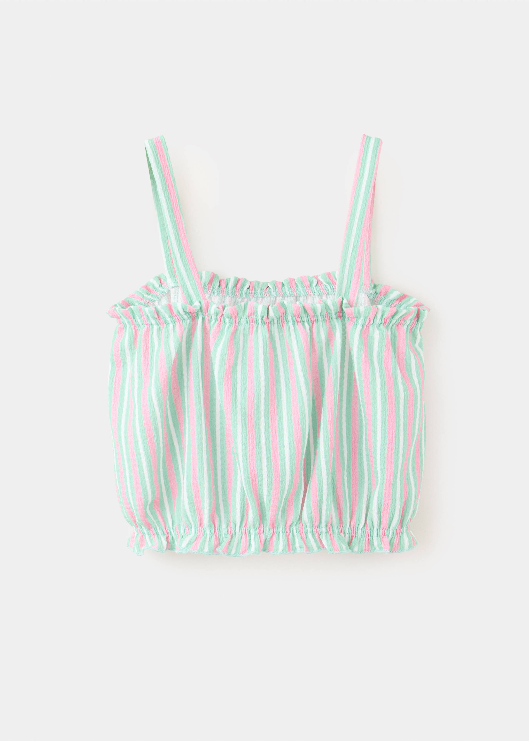 Combined stripe top - Reverse of the article, Pink. Ref: 37081473-00.