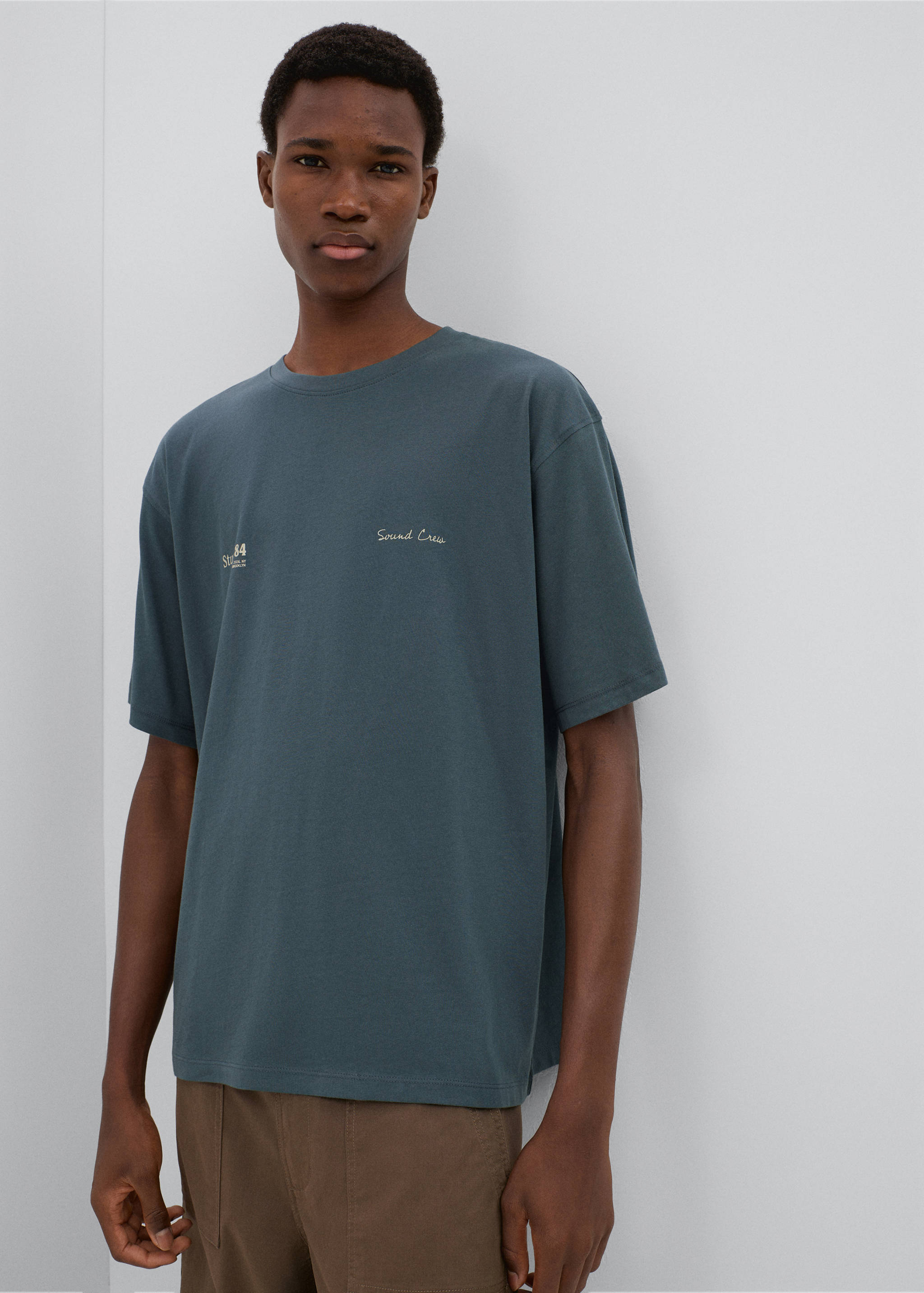 Short-sleeved printed t-shirt - Medium plane