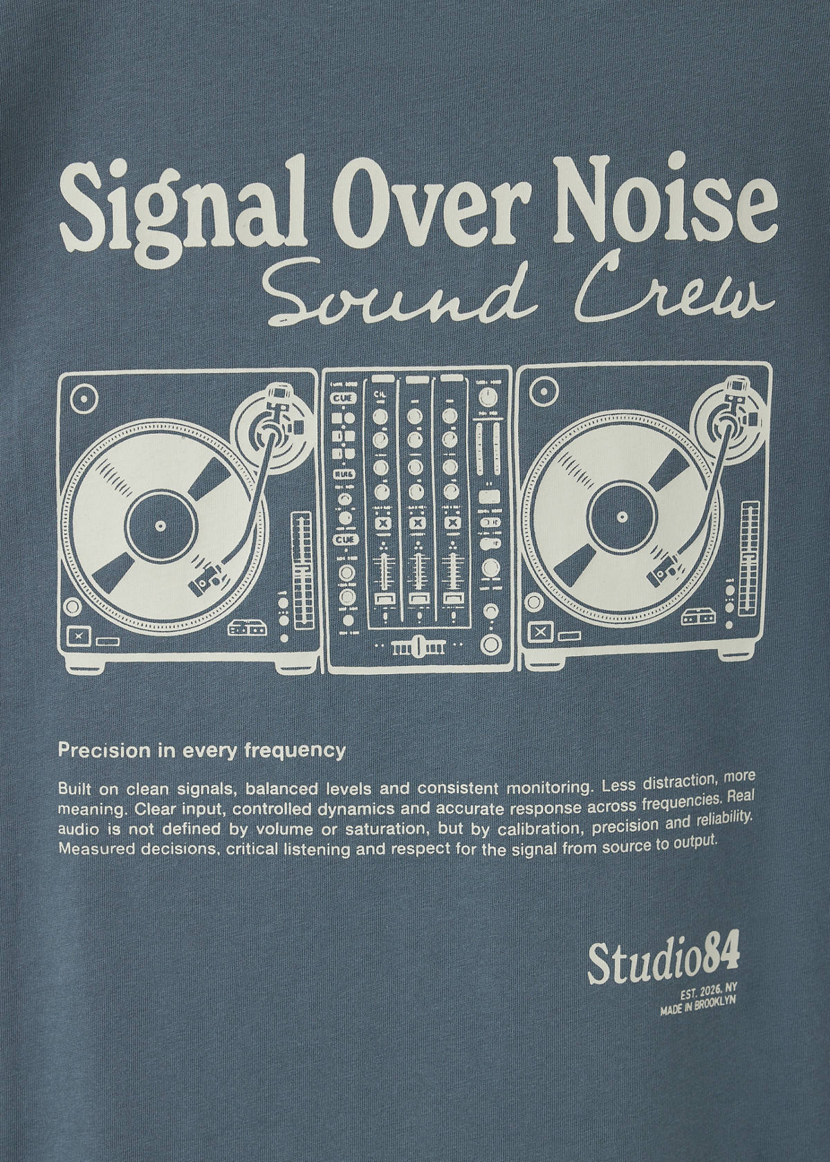 Short-sleeved printed t-shirt — Navy