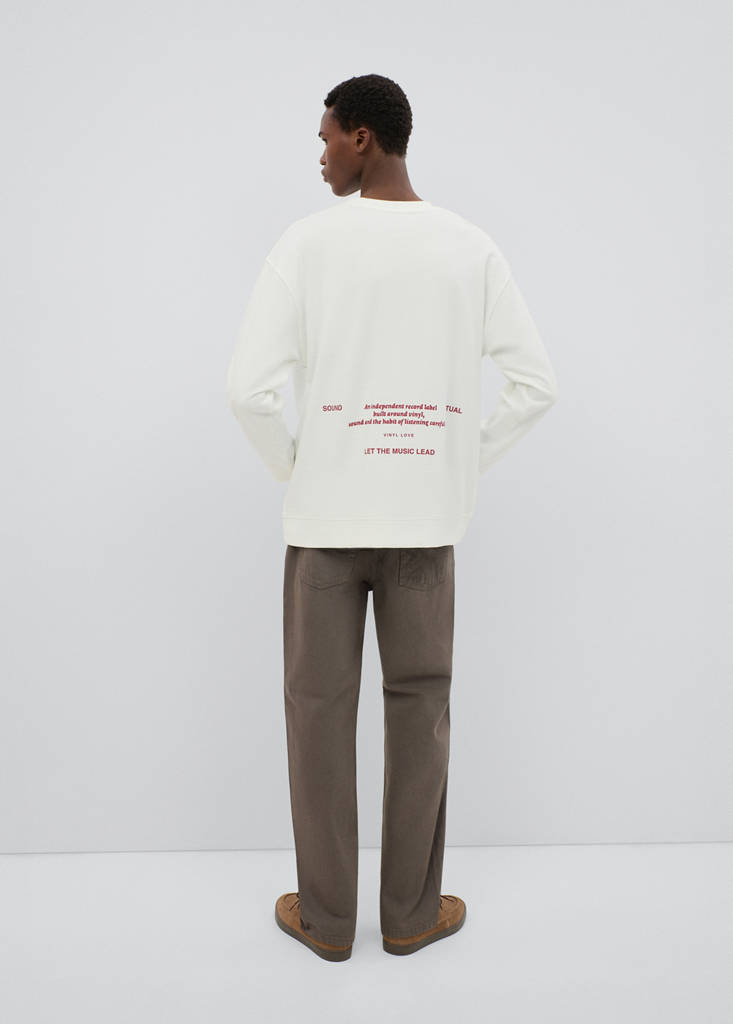 Embroidered detail cotton sweatshirt - thumbnail 3