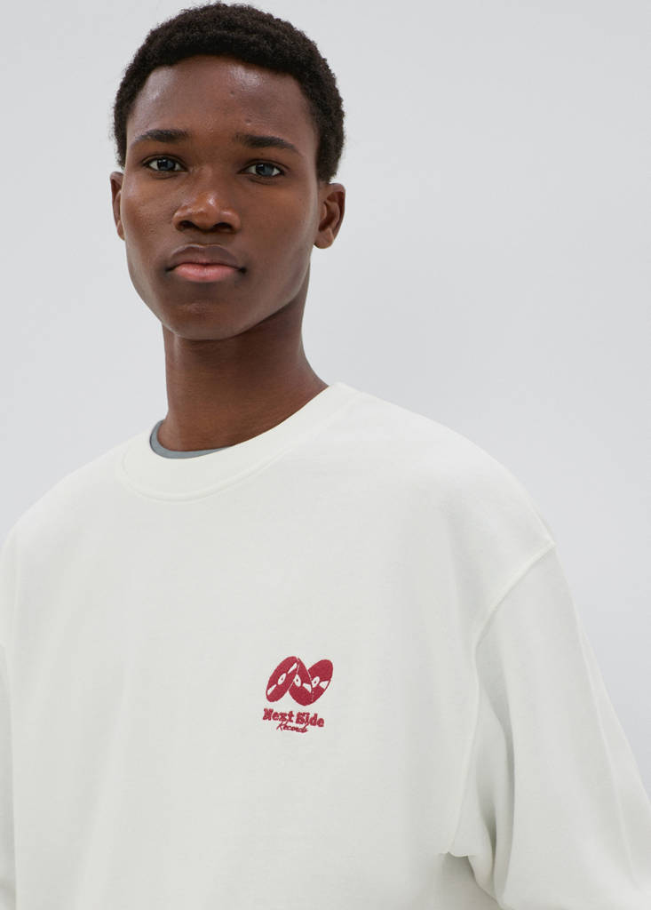 Embroidered detail cotton sweatshirt - thumbnail 5