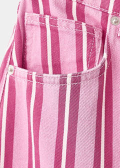 Straight striped jeans — Pink 7