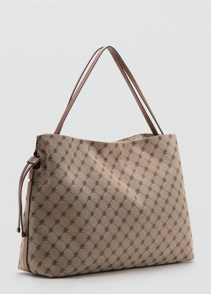 Jacquard bucket bag — Leather