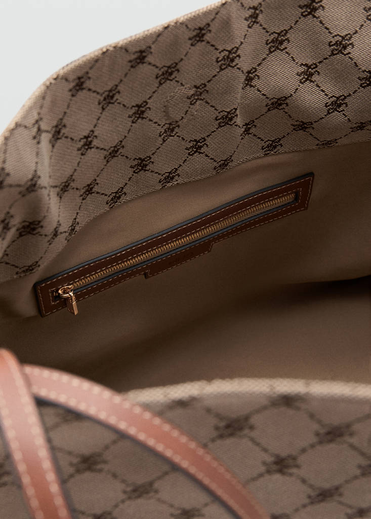 Jacquard bucket bag — Leather