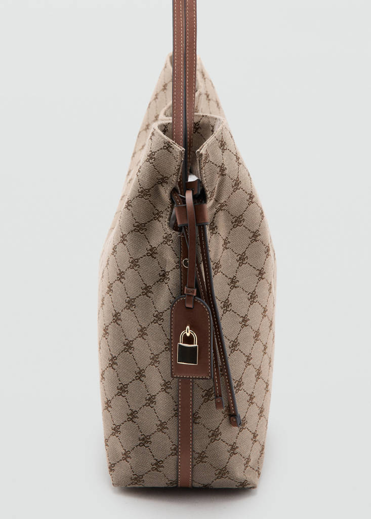 Jacquard bucket bag — Leather