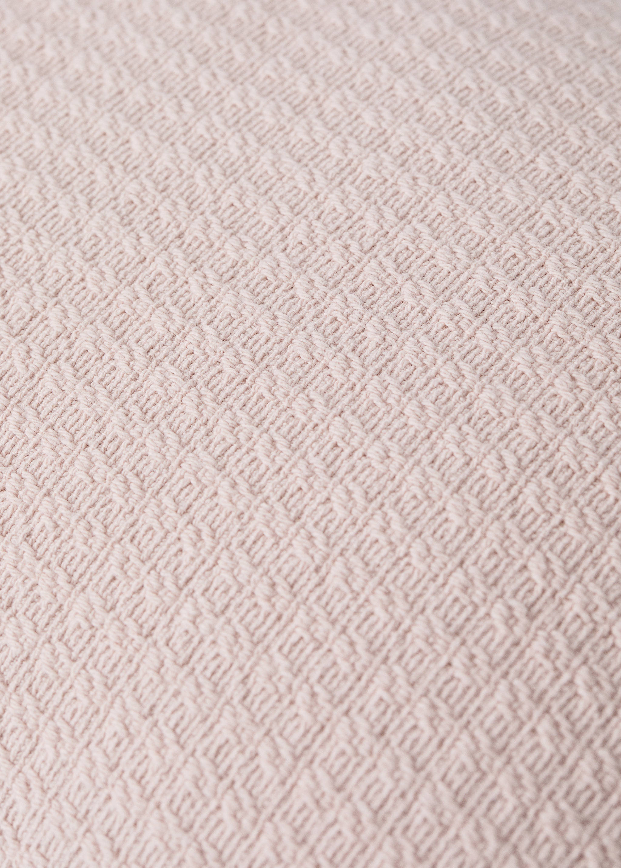 Mini cot cushion cover cotton jacquard ruffle 30x40 cm - Details of the article 2
