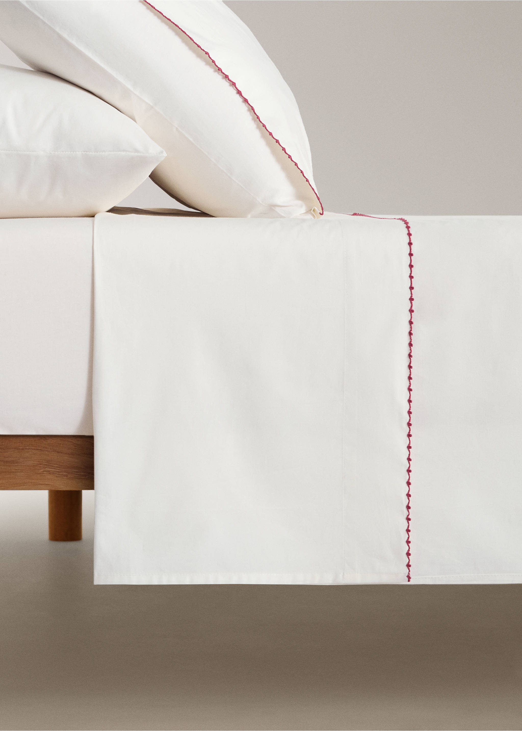 Flat sheet piqueta - Article without model, Ivory White. Ref: 37081488-00.