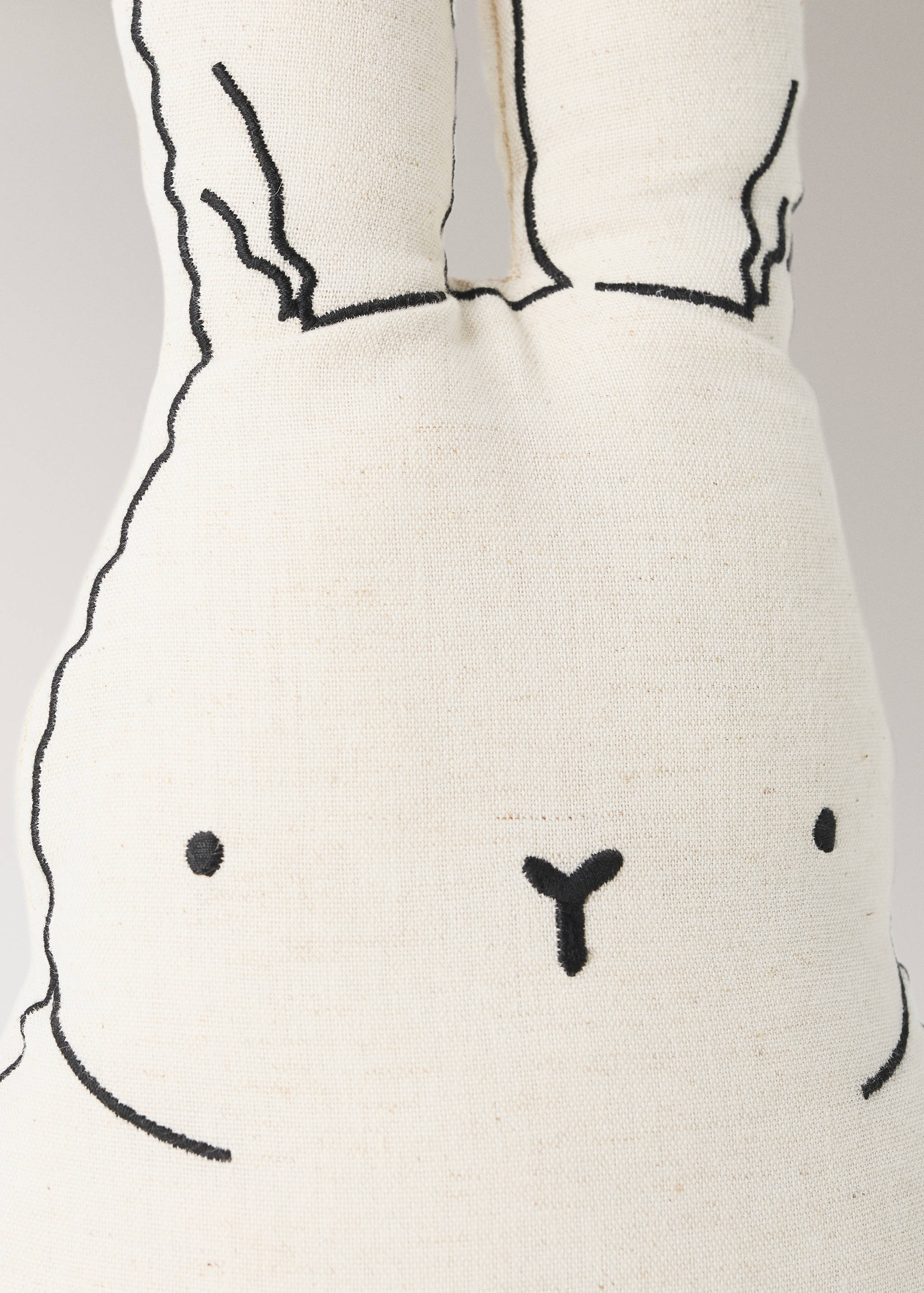 Linen and cotton bunny cushion - Details of the article 2