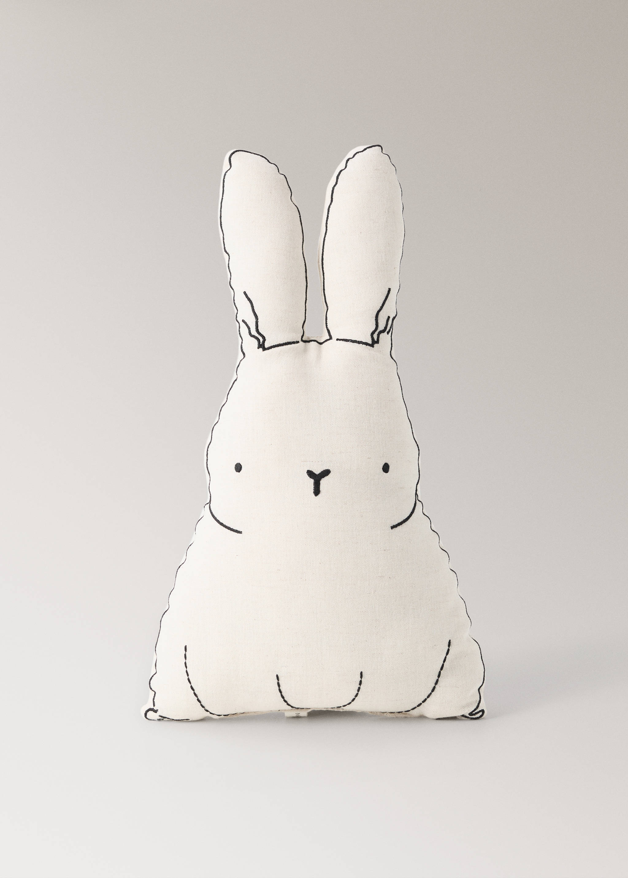 Linen and cotton bunny cushion - Article without model
