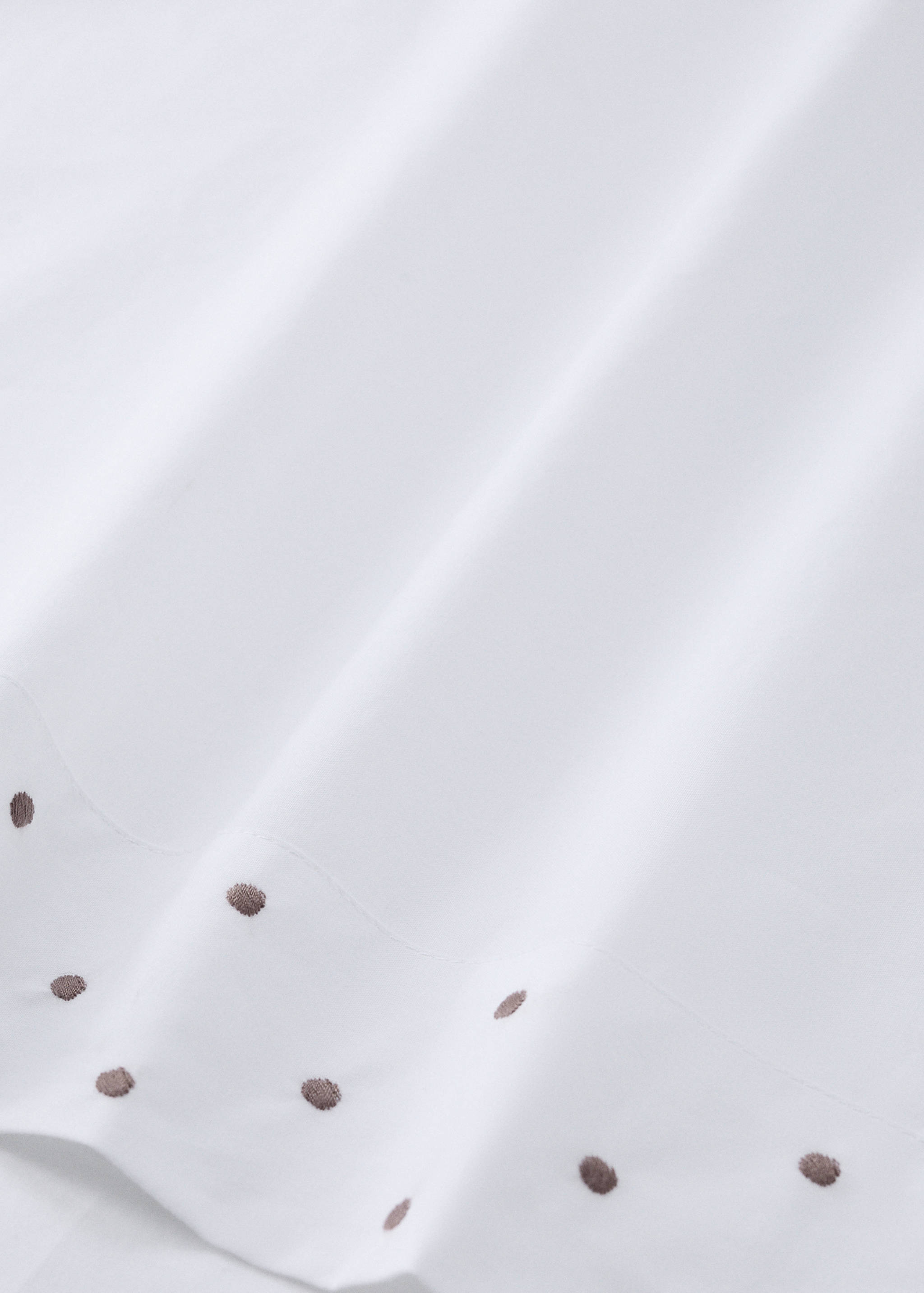 Top sheet for cot, 100% cotton, polka dots - Details of the article 2