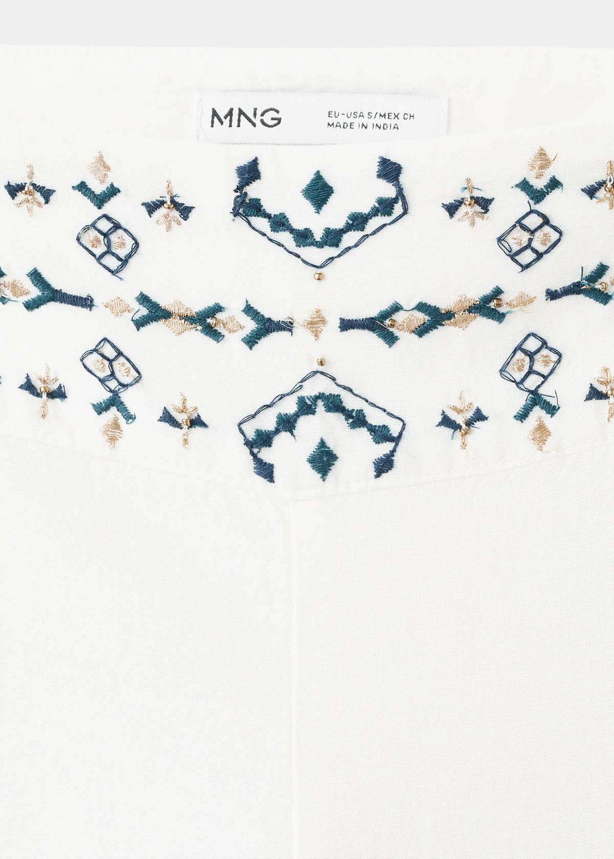 Embroidered wide-leg trousers — Off White