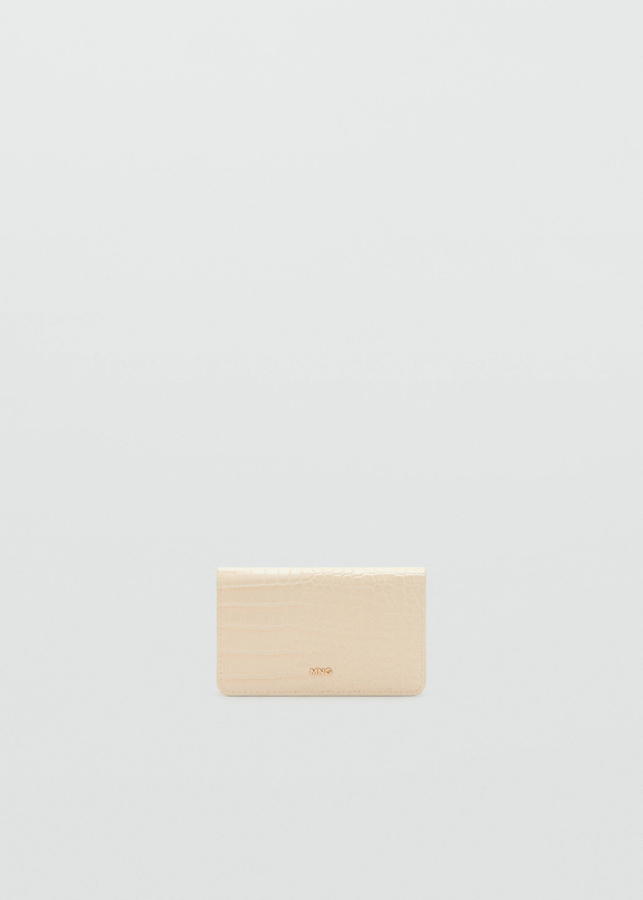 Medium wallet with croc effect - Article without model