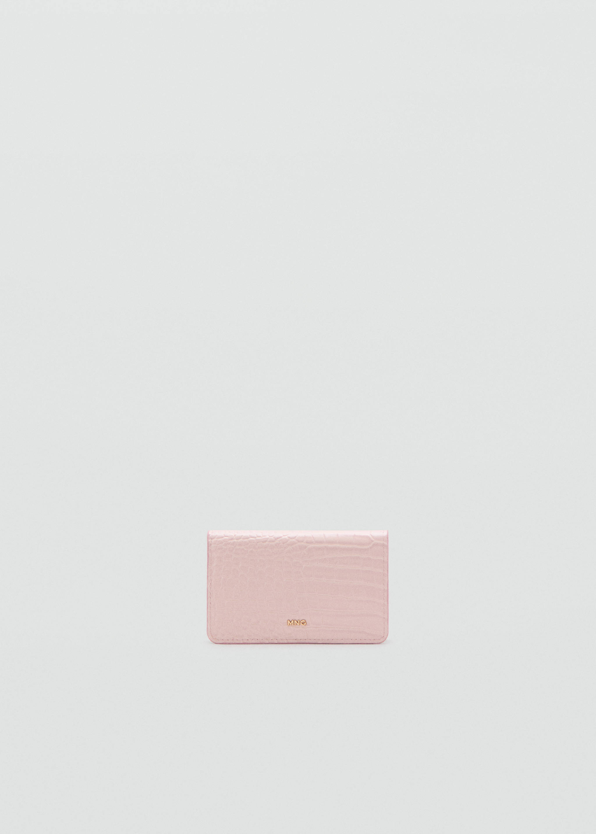 Medium wallet with croc effect - Article without model